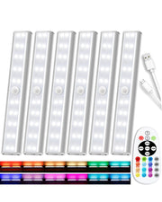 Under Cabinet Lighting Rechargeable 48-LED Wireless Under Cabinet Lights Remote