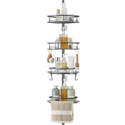 Corner Shower Caddy Tension Pole, Tension Rod Organizer