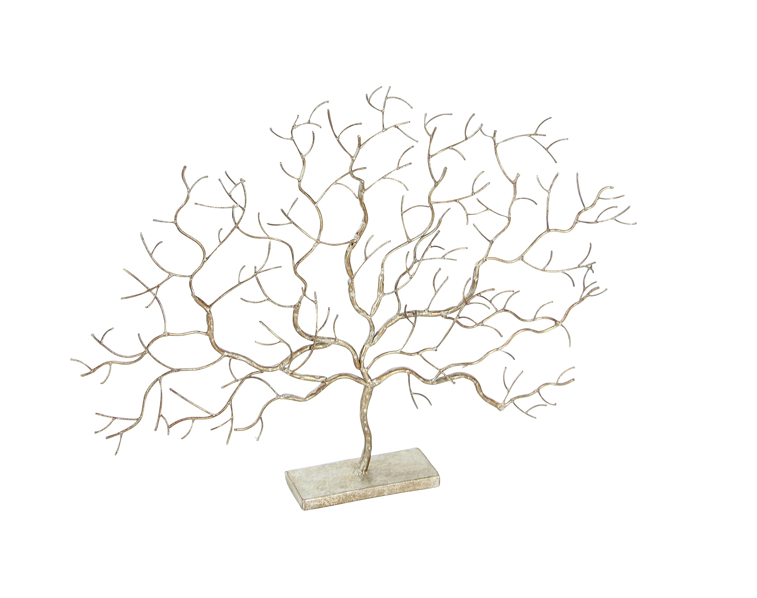 79 Metal Tree Decorative Sculpture Home Decor Statue, Accent Figurine 32" x 4" x 24"