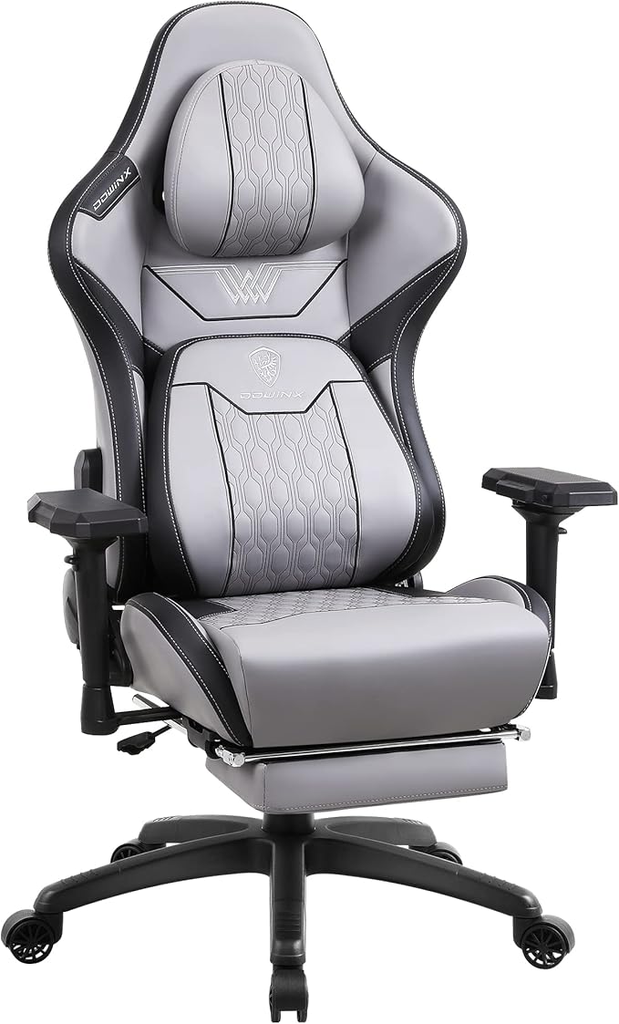 Gaming Chair with Footrest, High Back Ergonomic Office Chair