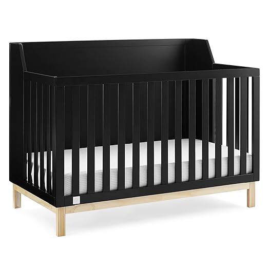 Oxford 6-in-1 Convertible Crib - Greenguard Gold Certified, Bianca White/Natural