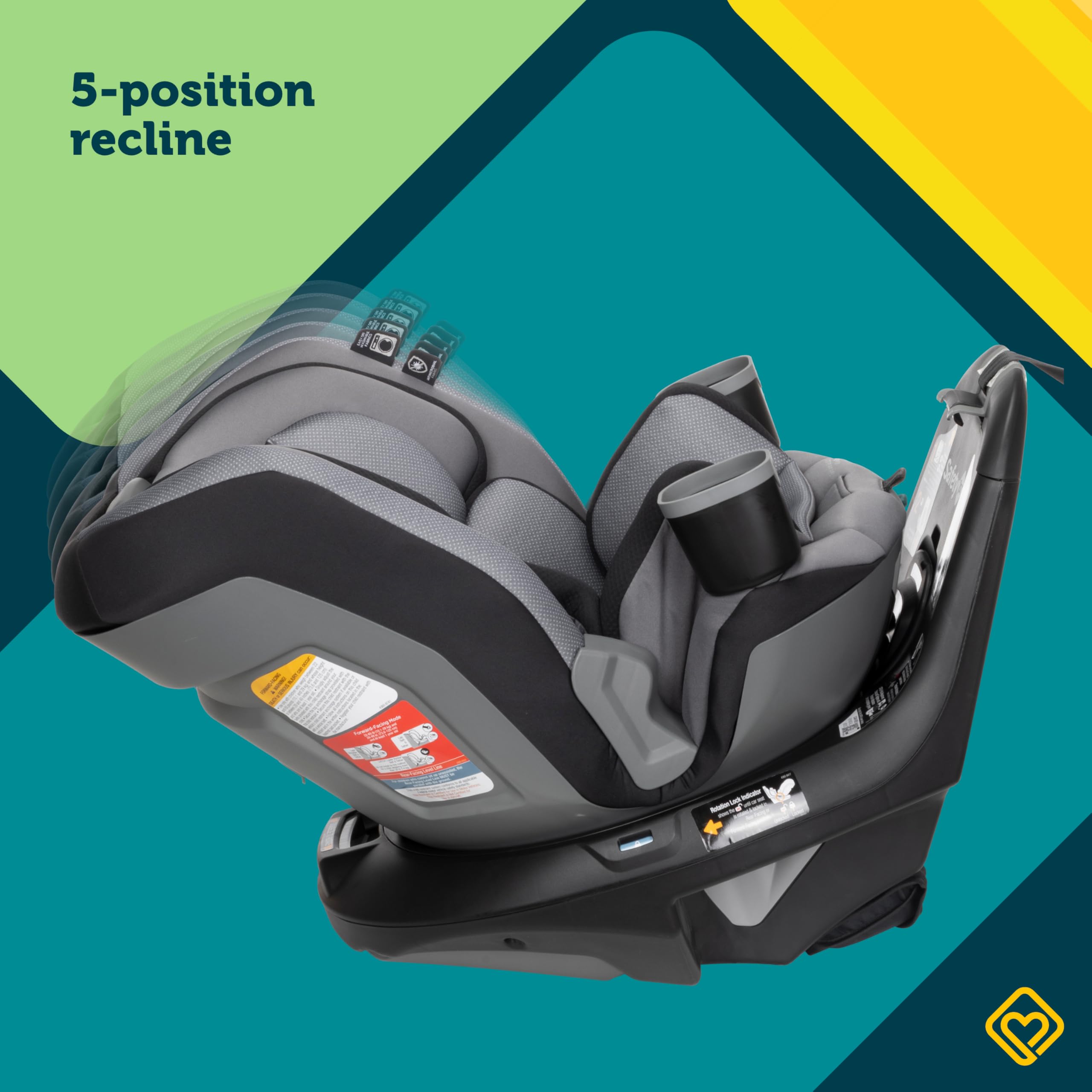 Safety 1st Turn and Go DLX 360° Rotating Convertible Car Seat in Dunes Edge
