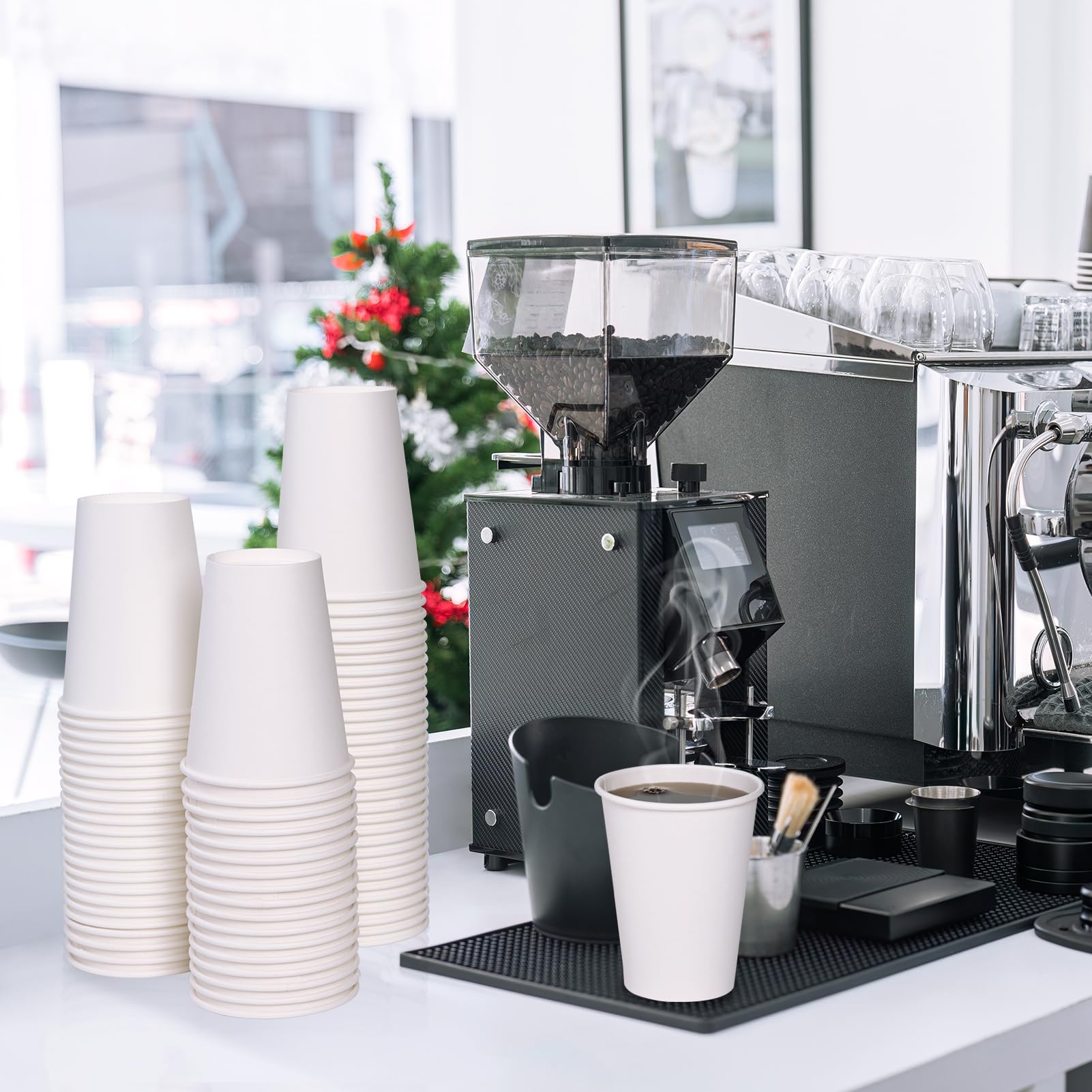 1000 pack Paper Cup 12 oz, Bulk White Paper Cups