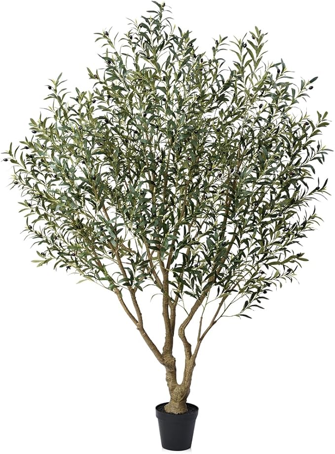 Olive Tree Artificial Indoor 6ft - UV Resistant Large Fake Plants