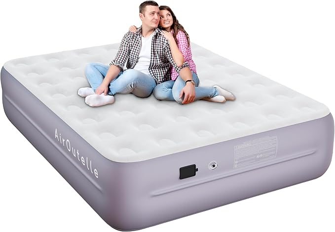Air Mattress with Battery Pump, Rechargeable USB Electric Pump