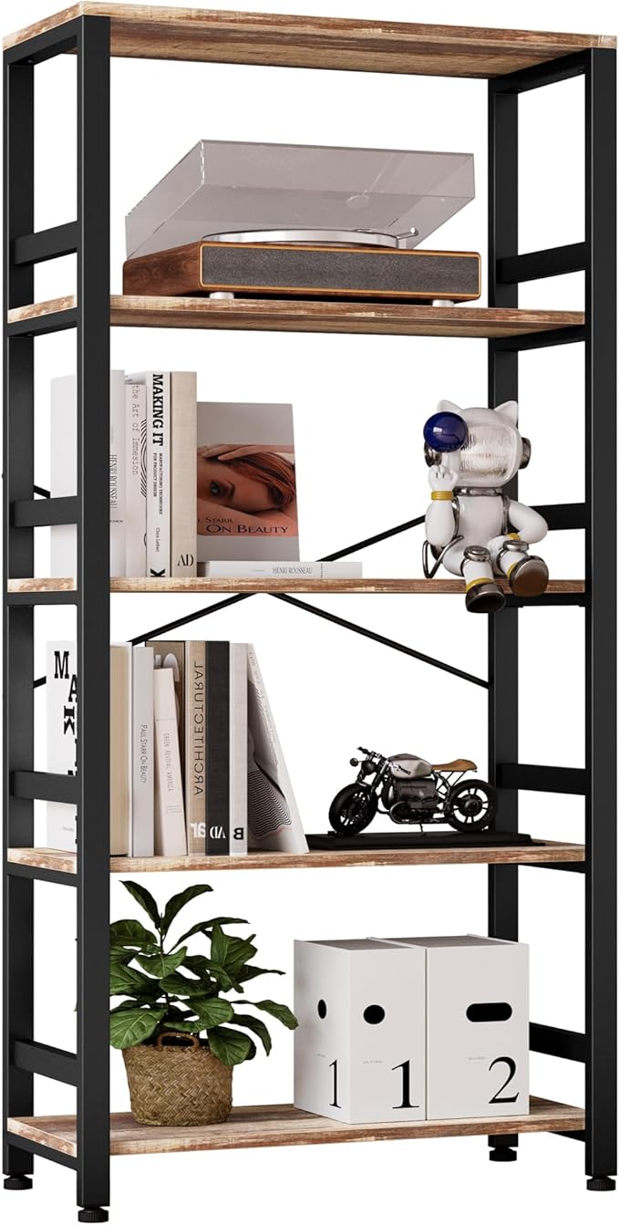 Bookshelves and Bookcases, 31.5in Wide Shelf 5-Tier Ladder