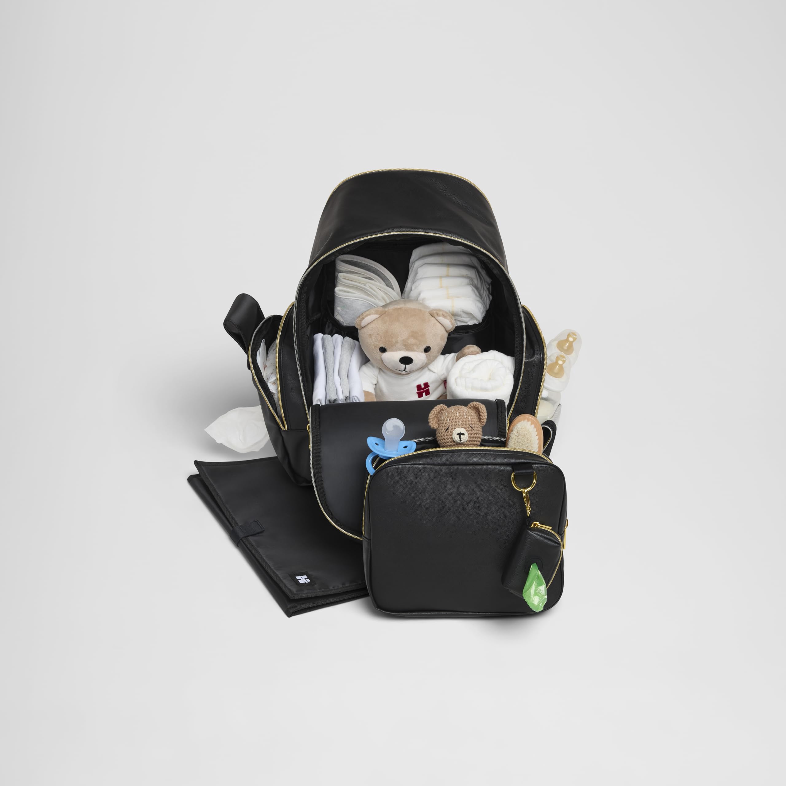 Hug Pack Diaper Backpack, Cognac Leather, O/S