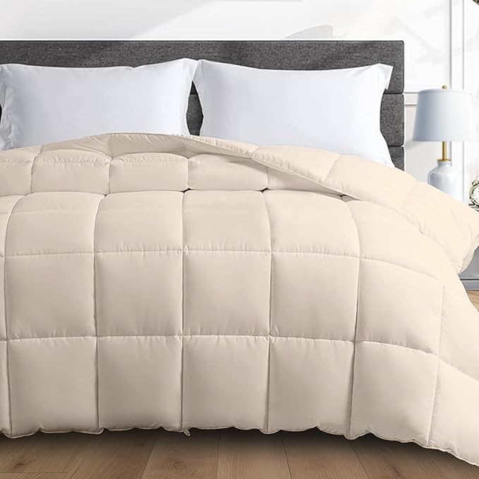 Weighted Comforter King Size (20lbs, 92x104), Extra Fluffy Oversized Blanket
