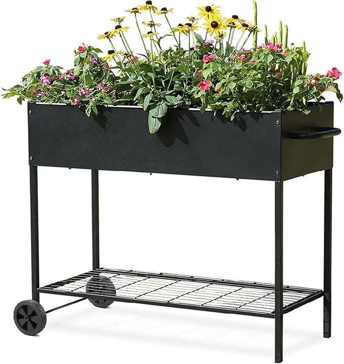 50 * 26 * 31 Large Metal Raised Garden Beds with Legs