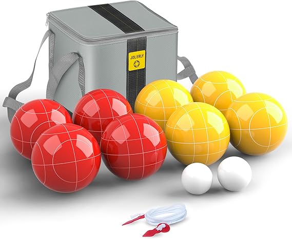 Professional Grade 107mm Bocce Ball Game Set Regulation Size and Weight