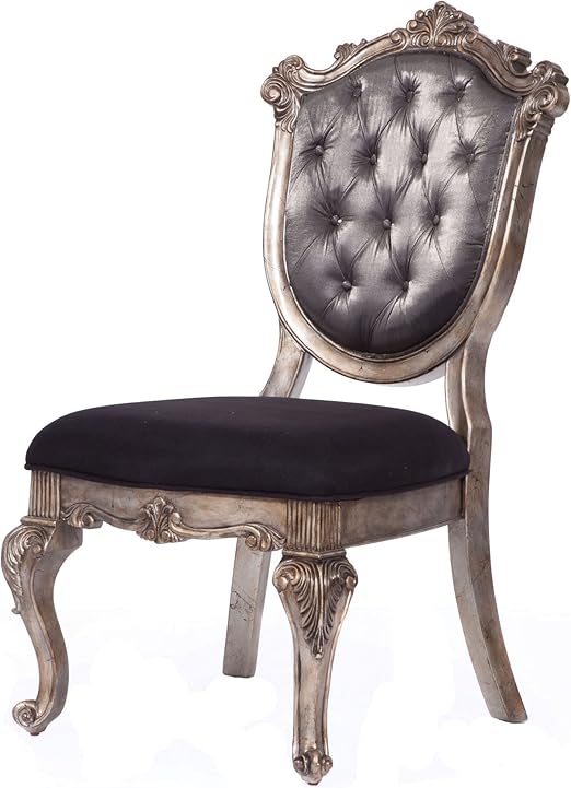Furniture Chantelle Dining Table, Antique Platinum