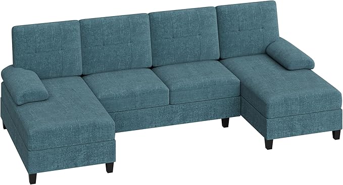 U-Shaped Sectional Sofa with Double Chaise