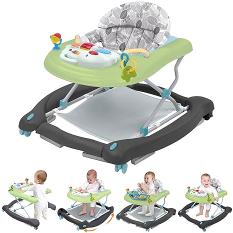 Foldable Baby 5-in-1 Activity Walker - Rocker, Activity Center, Bouncer, Seat Walker