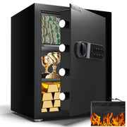 Home Safe Box with Key & Fireproof Waterproof Bag