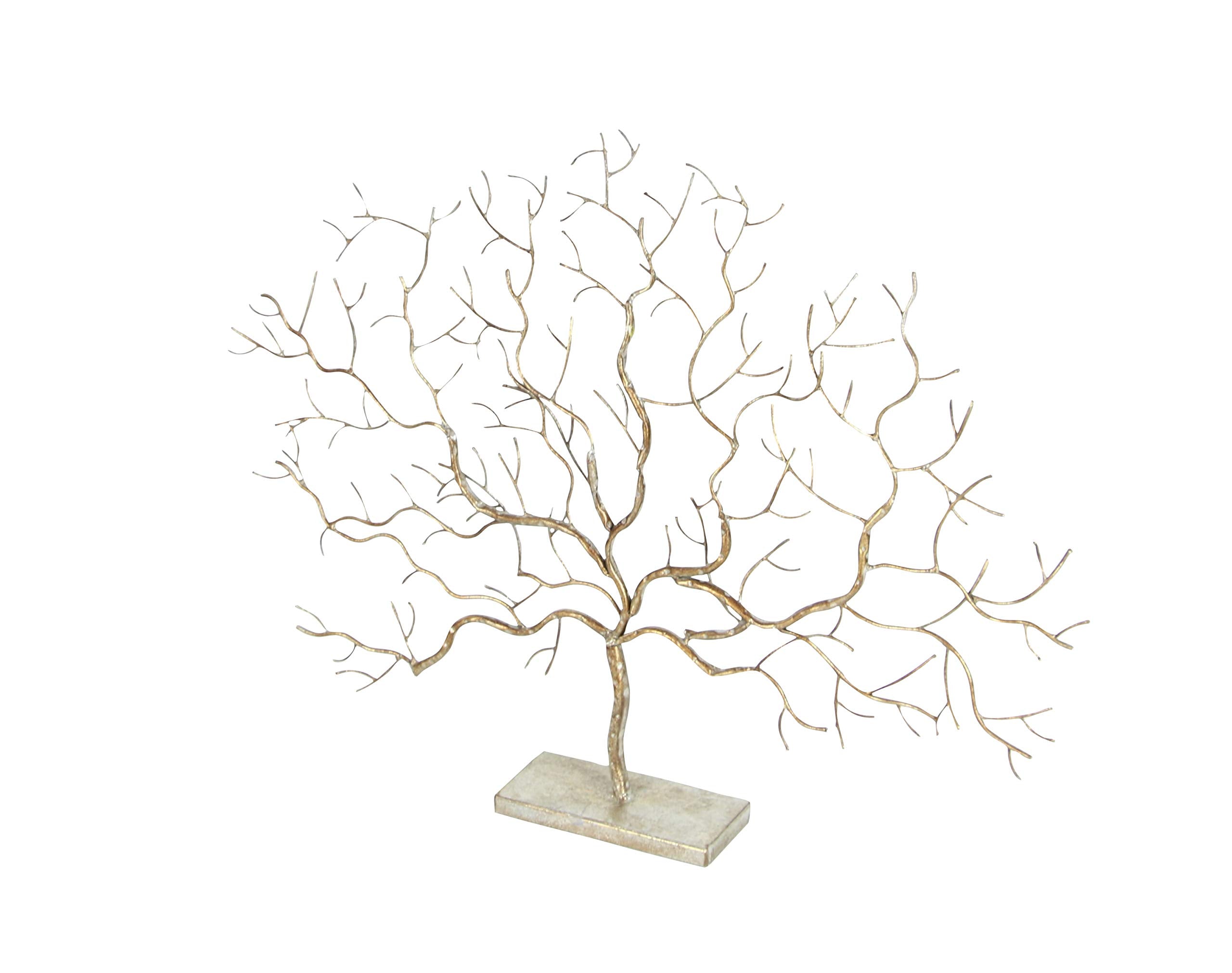 79 Metal Tree Decorative Sculpture Home Decor Statue, Accent Figurine 32" x 4" x 24"