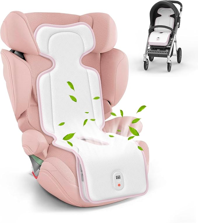 Friends Baby Stroller Cooling Pad with 2 Built-in Blower Up to 10H MAX 10000 mAh