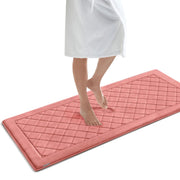 Luxurious Memory Foam Bathroom Rug, Absorbent Microfiber Bath Mat