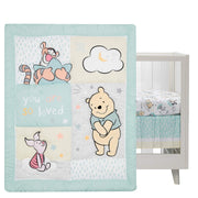 Disney Baby Winnie The Pooh Hugs 3-Piece Nursery Crib,Baby Bedding