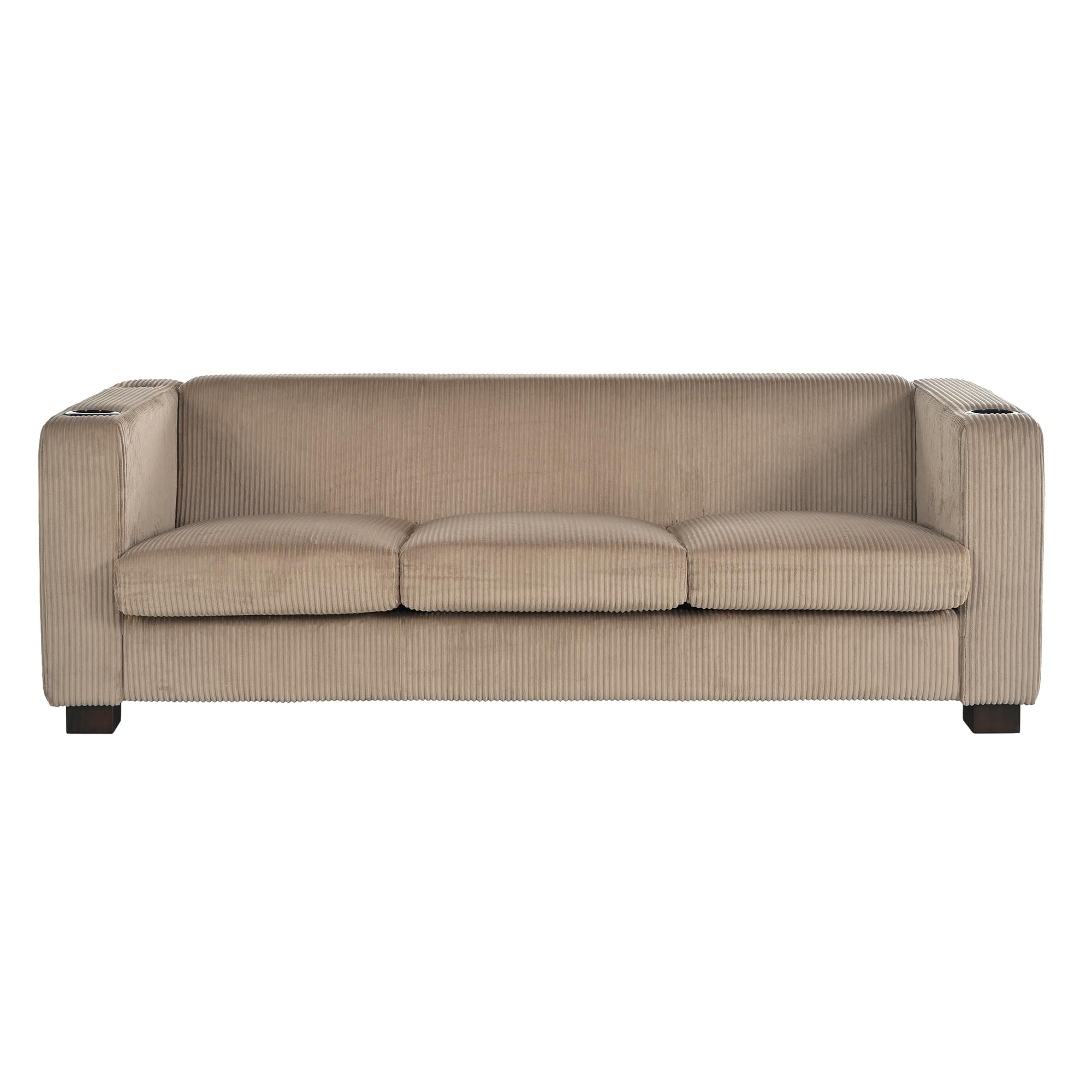 Vevia 80" Wide Upholstered Sofa, Reading Couch, Spacious Seating Armchair