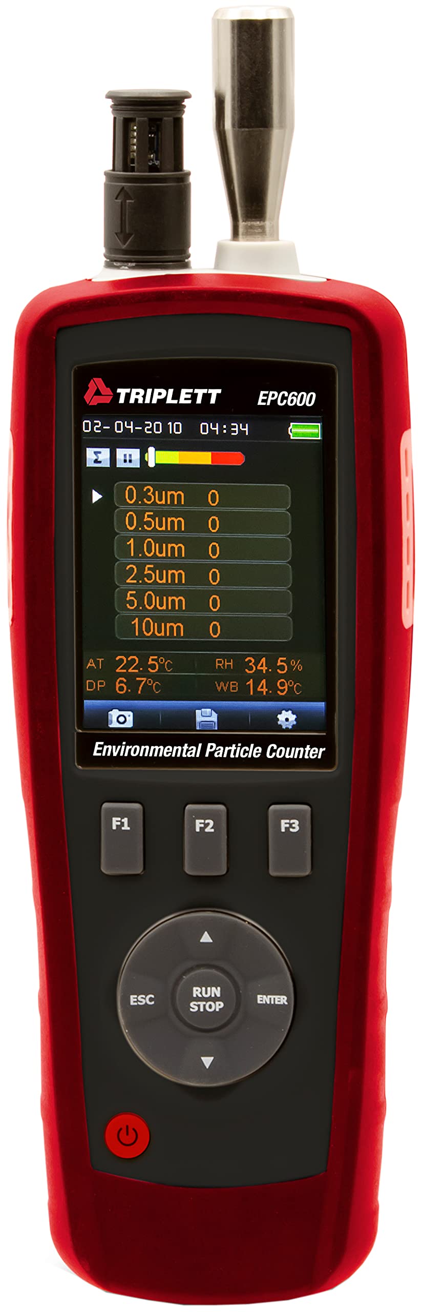 Handheld Environmental Particle Counter and Air Quality Monitor