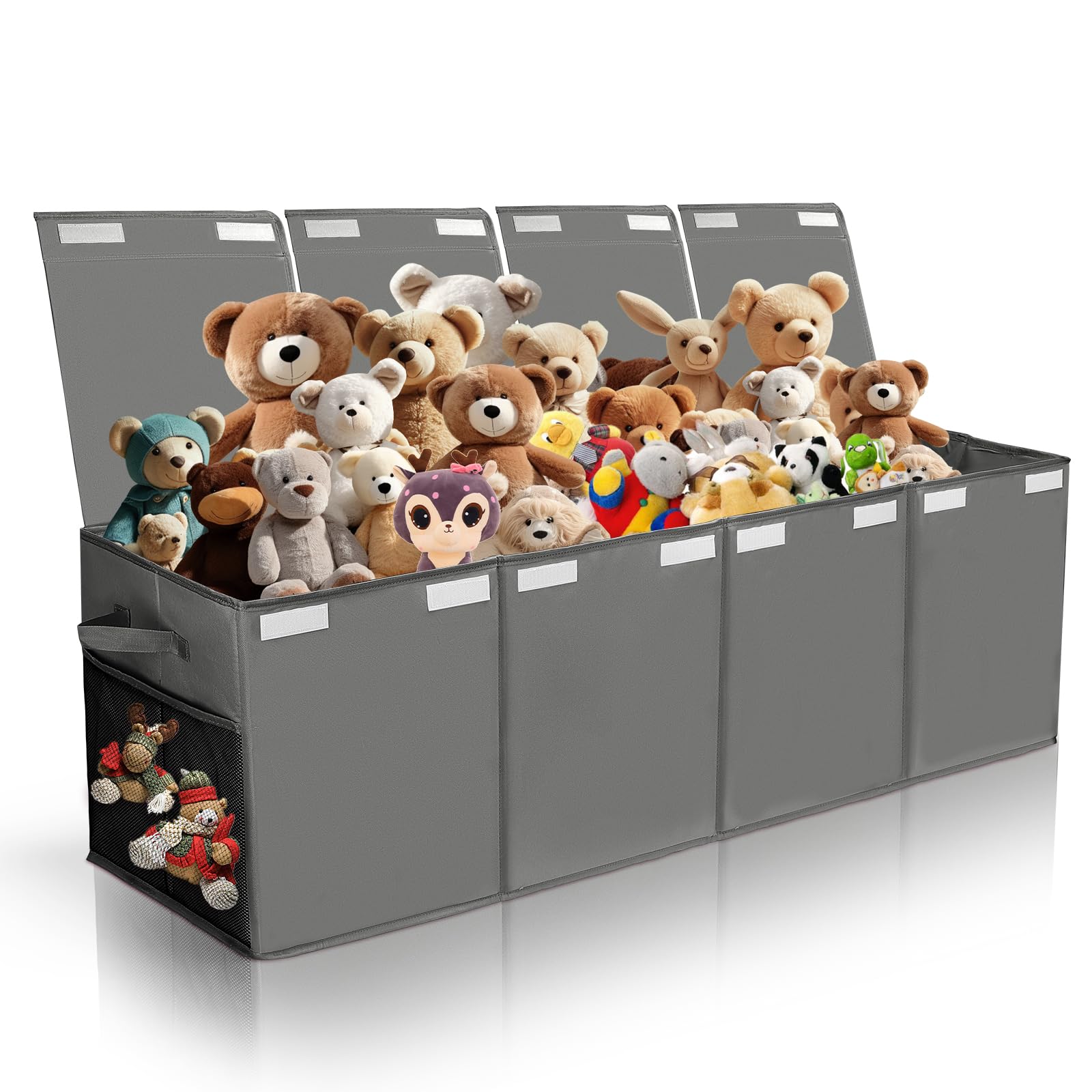 Extra Large Toy Chest,50"x15"x12" Toy Box for Kids Boys Girls,Collapsible Sturdy Toy