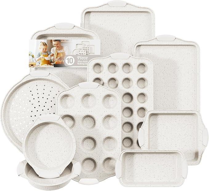 11-Piece Baking Pans Set, Nonstick Bakeware Sets, Oven Pans for Baking