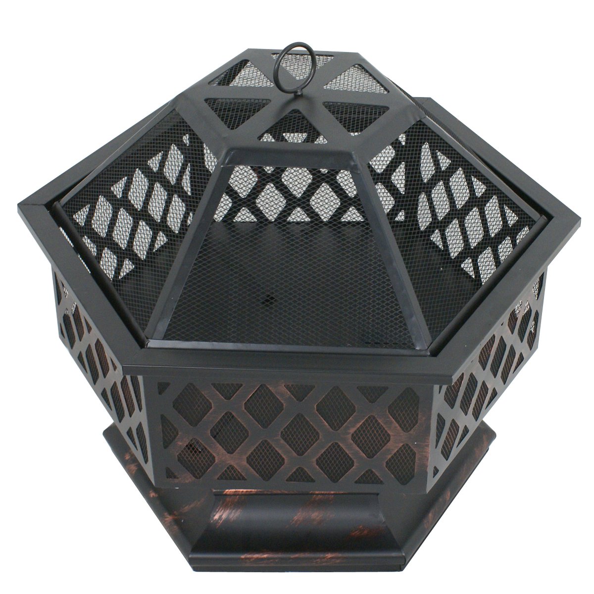Shaped Fireplace Outdoor Home Garden Backyard Firepit,Oil Rubbed Bronze