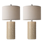 Modern Ceramic Table Lamp Set of 2, Table Lamps for Living Room