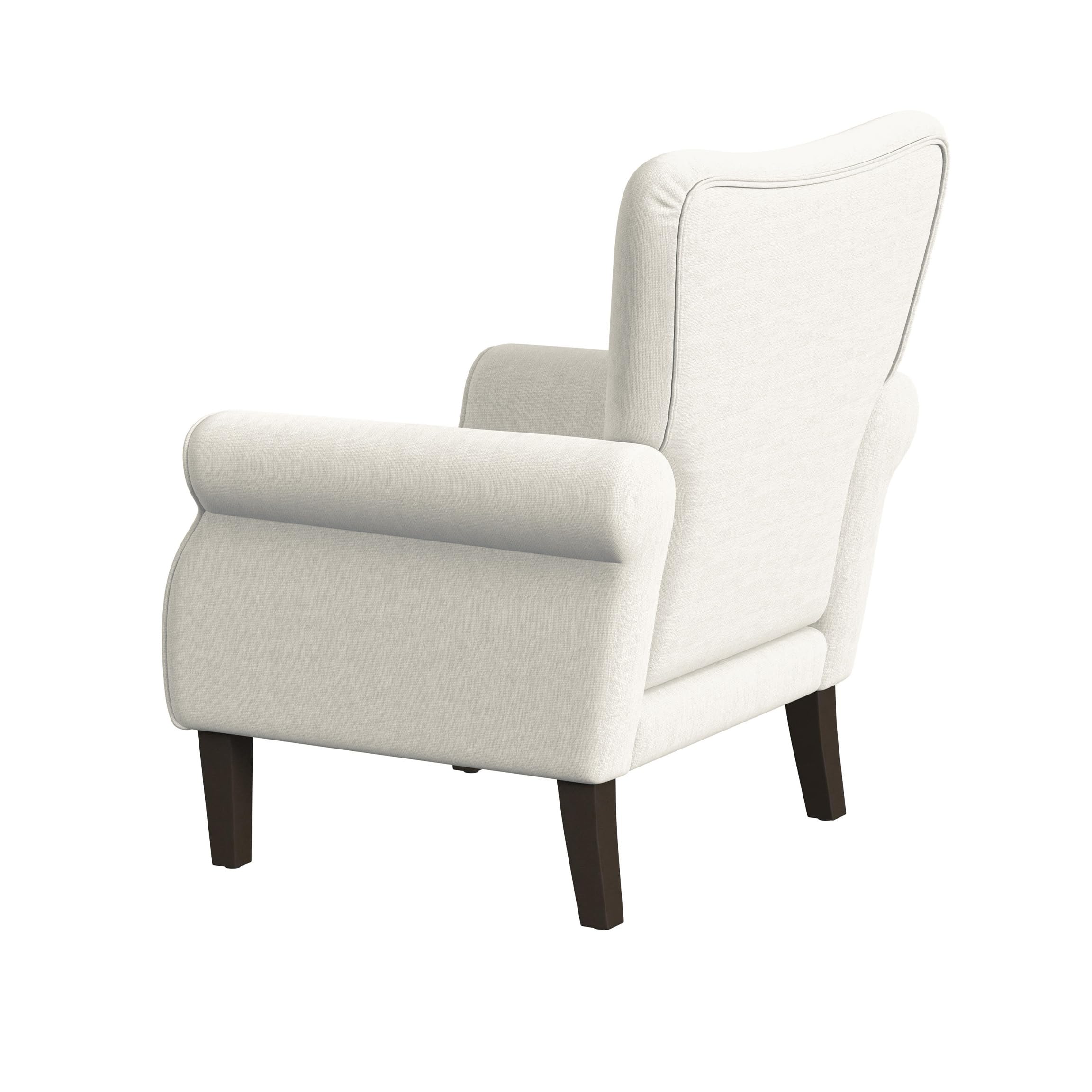 Home Decor | Upholstered Rolled Arm Wingback Accent Chair
