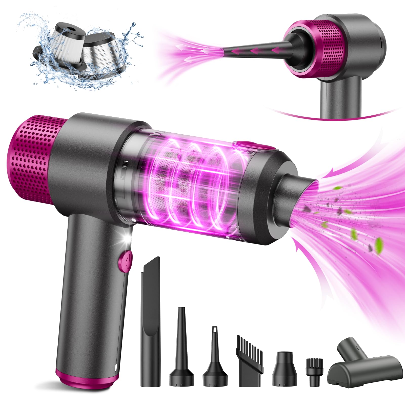 Handheld Car Vacuum Cleaner Cordless, 15000PA High Power Car Vacuum