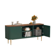 55” Fluted TV Stand, Mid Century Modern TV Stand for 55/60/65 inch TV for Living Room