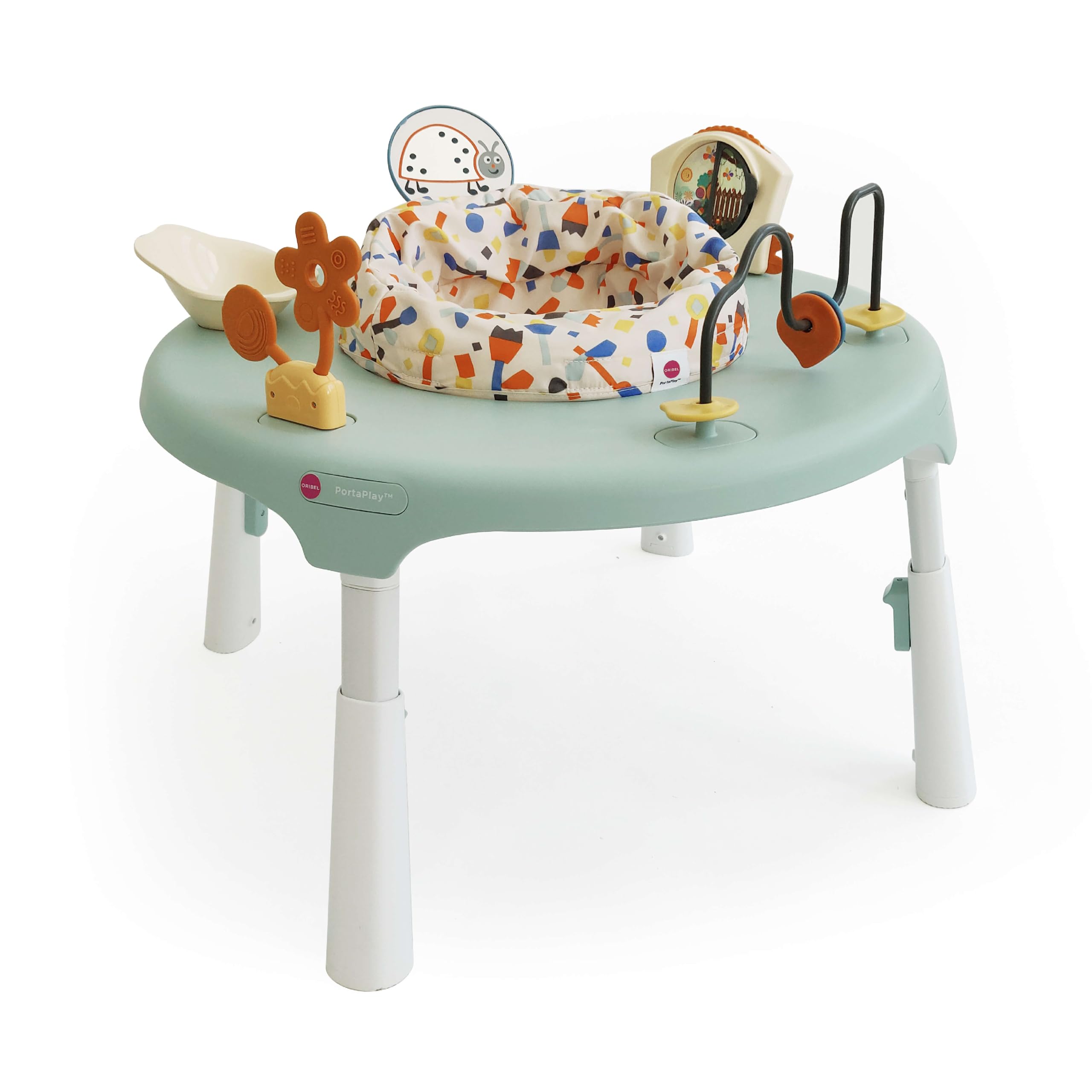 PortaPlay 2-in-1 Baby Activity Center & Play Table| 5 Months+ | Convertible & Portable Stage