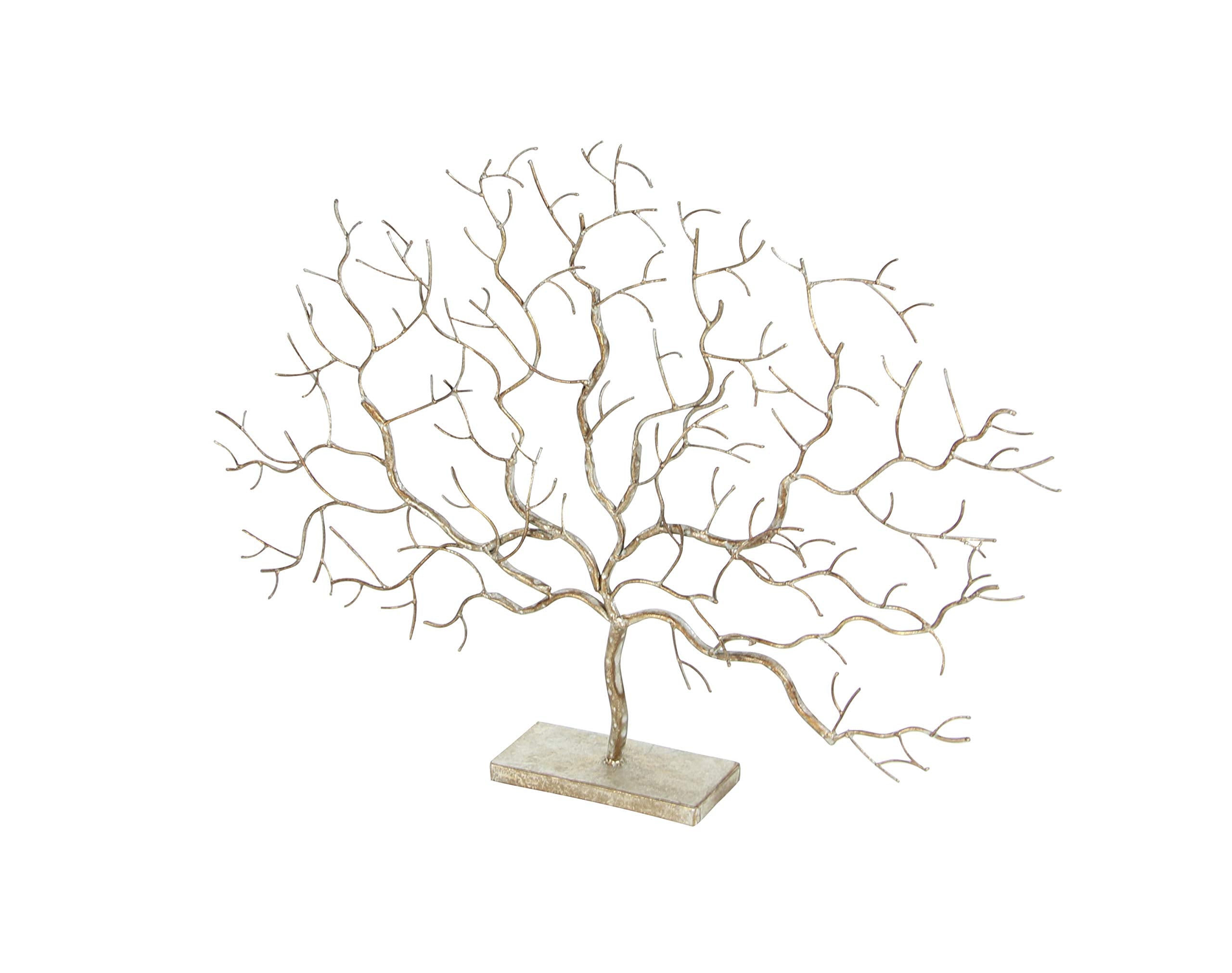 79 Metal Tree Decorative Sculpture Home Decor Statue, Accent Figurine 32" x 4" x 24"