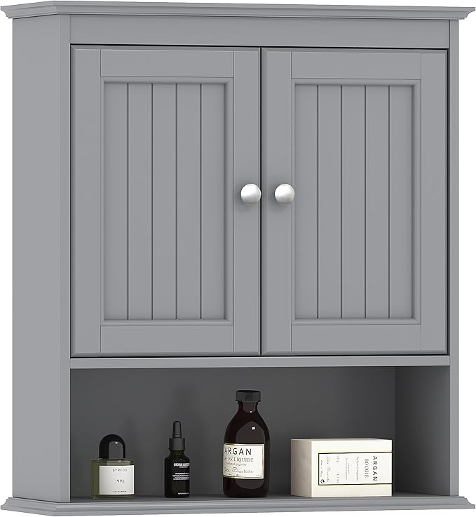 Bathroom Cabinet Wall Mounted with Doors