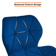 OFCASA Bar Stools Swivel Height Adjustable Barstools with Backrest and Footrest, Velvet Counter Stools for Kitchen, Dining Room, Bar(Blue 2pcs/Set)