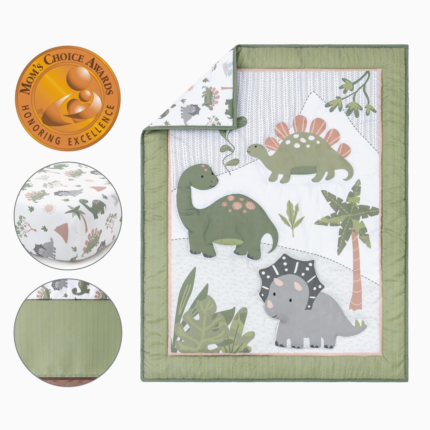 3 Piece Baby Crib Bedding Set for Boys - Newborn, Infant & Toddler