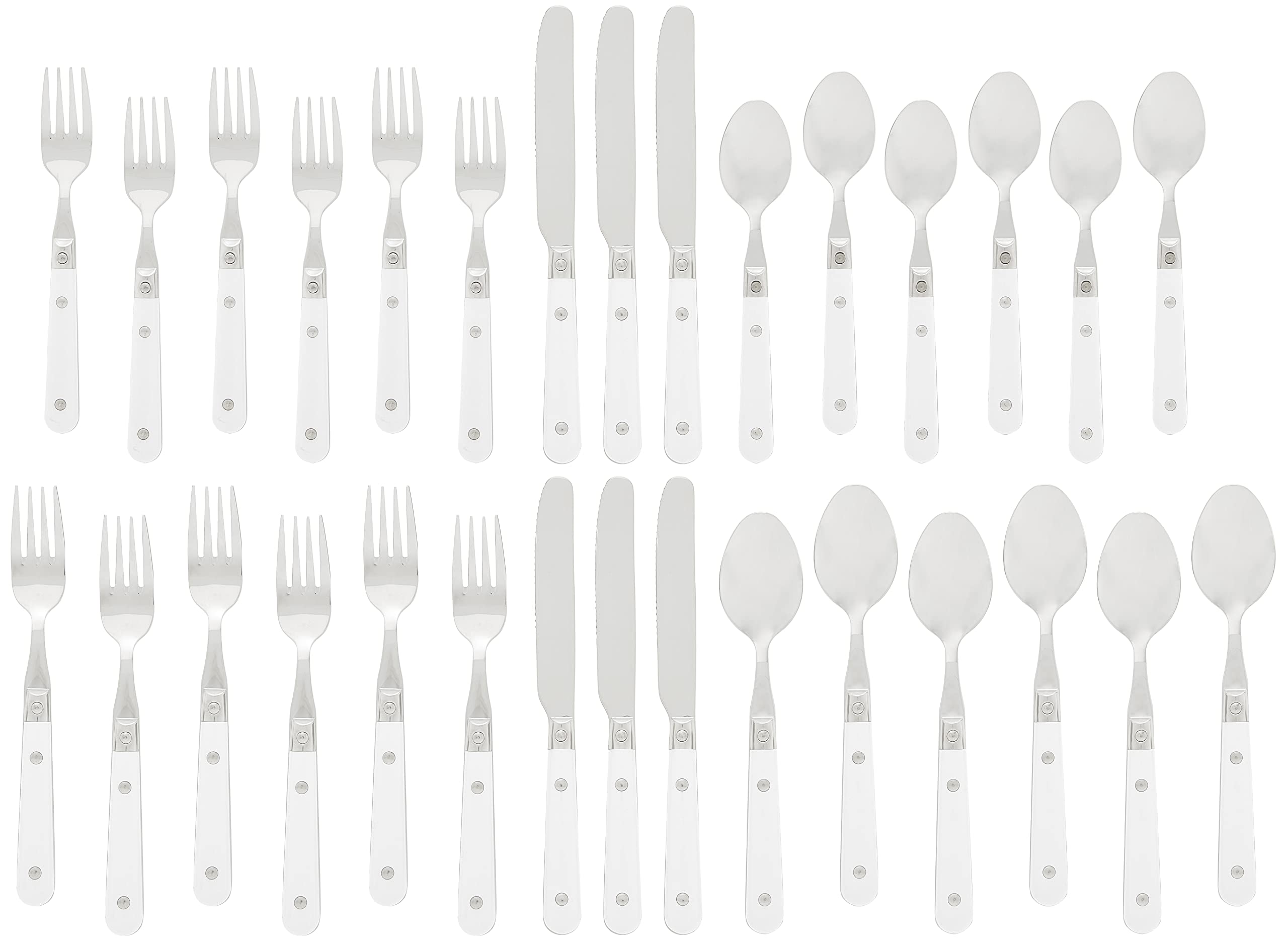 International Le Prix Stainless Steel Dishwasher-safe 30piece flatware set