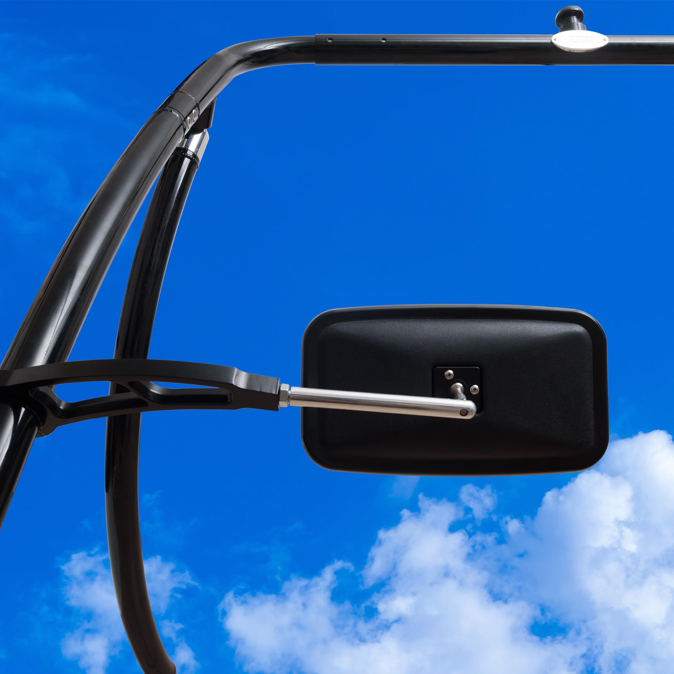 Tower Mirror Black Big Tournament Boat Mirror 7 X 13 Inch Angle-Free 360