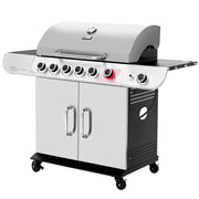 Royal Gourmet SG6002R 6-Burner Propane Grill with Sear Burner and Side Burner