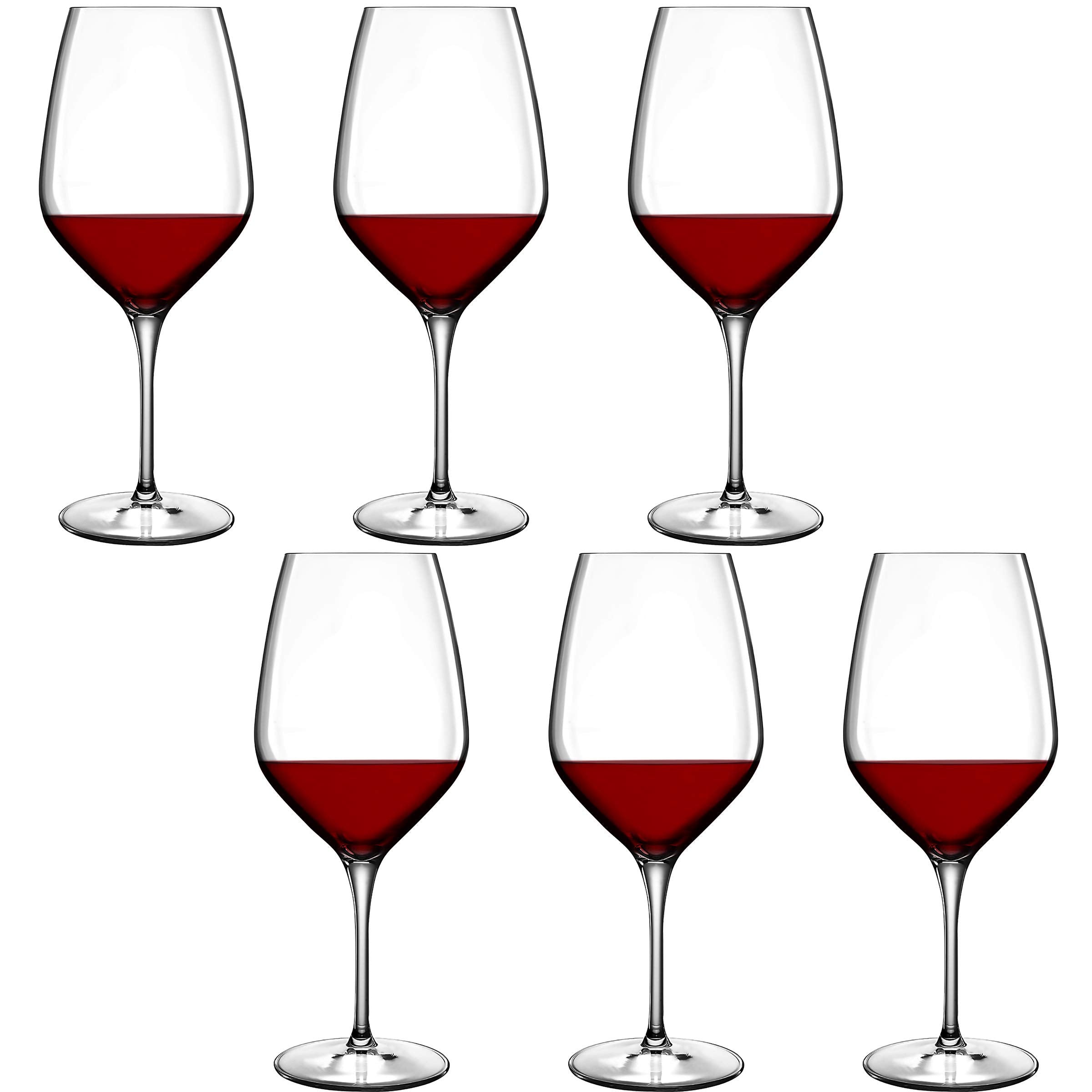 Atelier Cabernet/Merlot Wine Glass, 23-3/4-Ounce, Clear, 6 Count (Pack of 1)