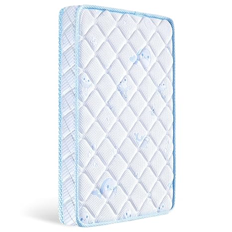 Crib & Toddler Mattress,100% Knitted Fabric