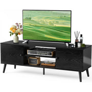 TV Stand for 55 60 inch TV, Entertainment Center with Storage Cabinet