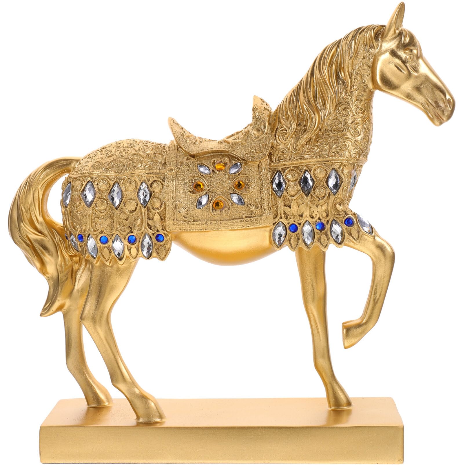 Horse Model Resin Standing Horse Decor Shop Adorable Horse Statue Bookshelf Horse