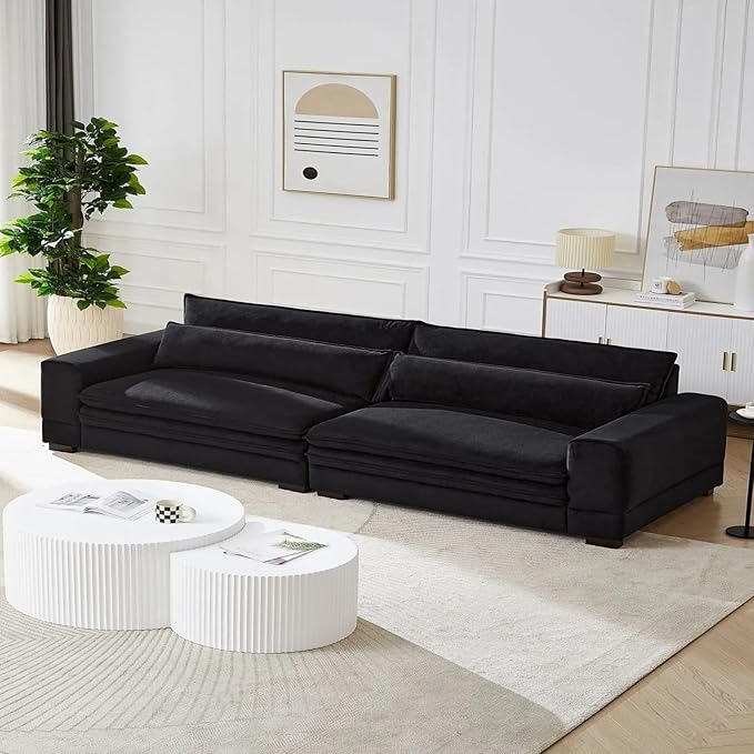 104.72" Sofa Couch, Mid Century Modern Sofa