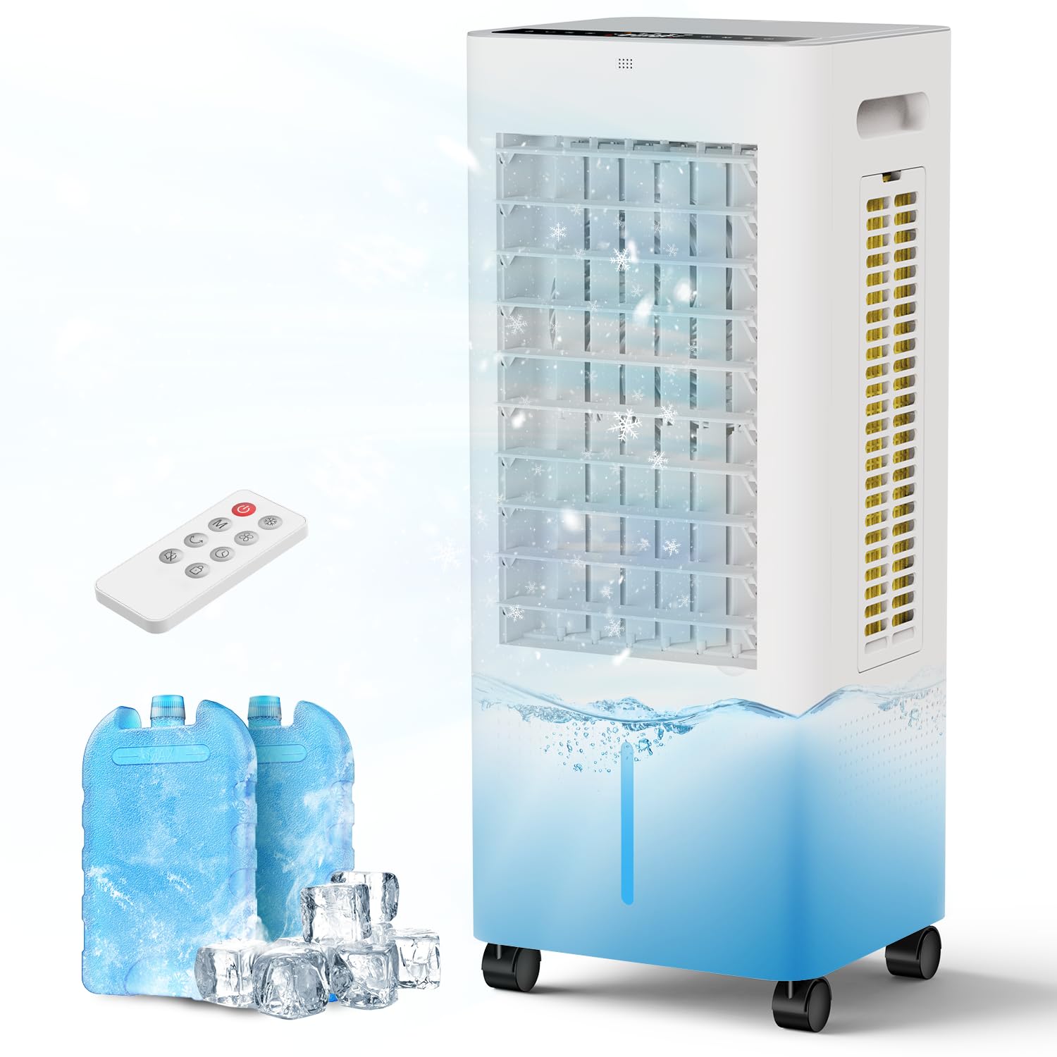 Evaporative Air Cooler for Bedroom: PNTCK Swamp Cooler Fan & Humidifier