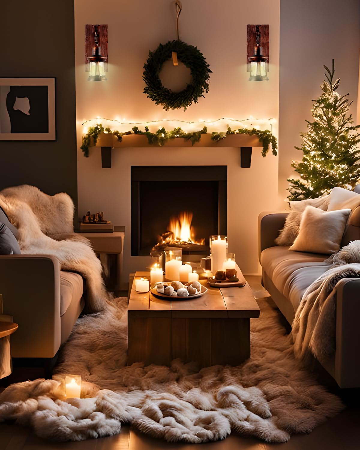 Box Rustic Wall Sconces, Vintage Wall Sconce, Rustic Light Fixtures, Farmhouse