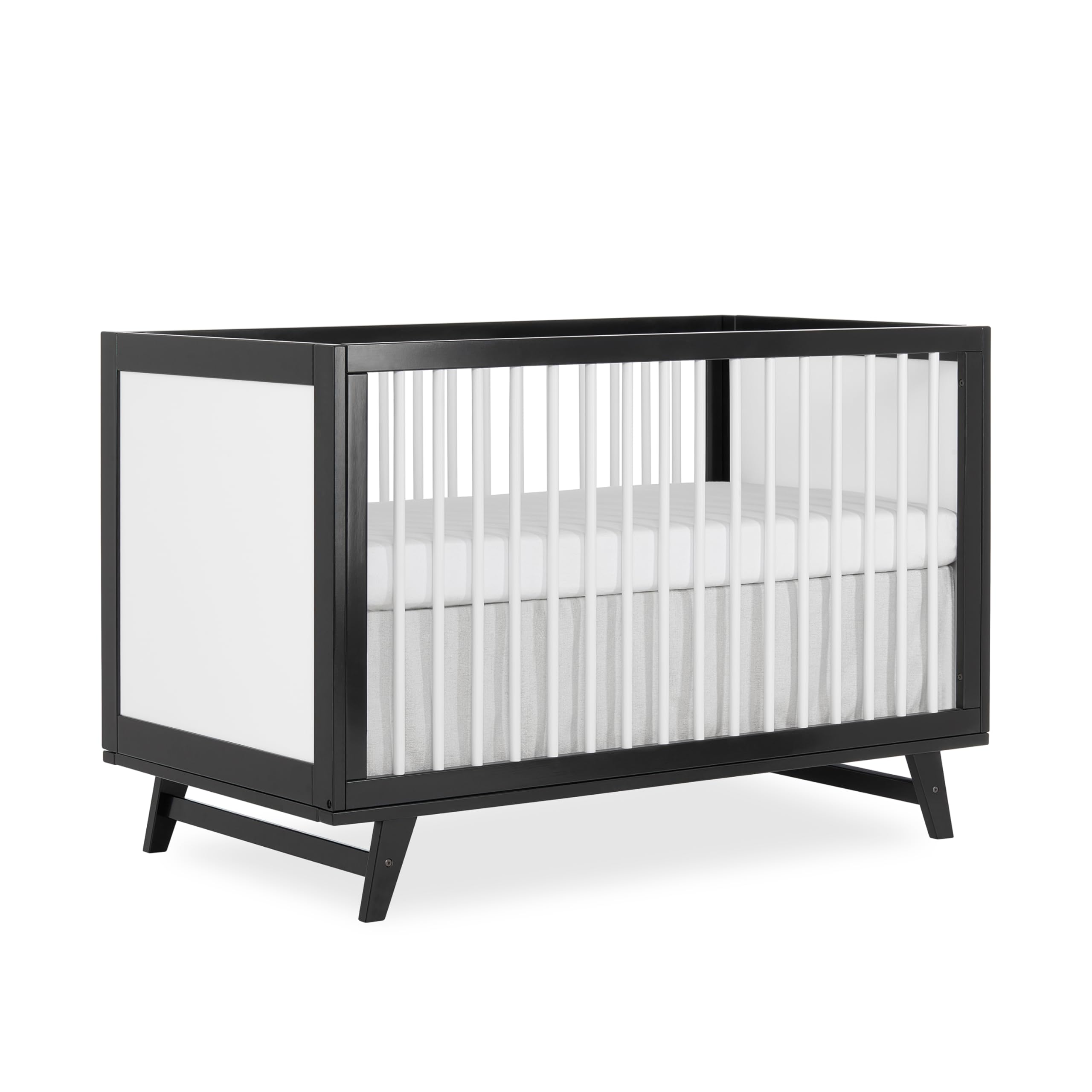 5-in-1 Full Size Convertible Crib / 3 Mattress Height Settings/JPMA Certified/Made