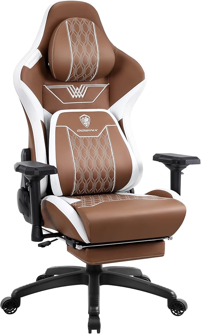Gaming Chair with Footrest, High Back Ergonomic Office Chair