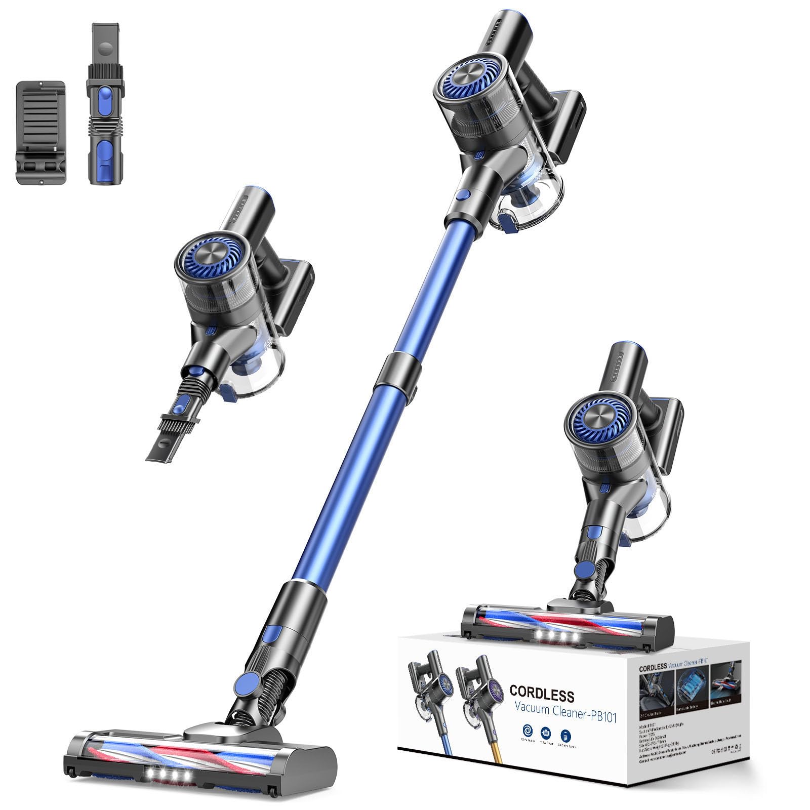 Cordless Vacuum Cleaner, Vacuum Cleaner for Home with 80000