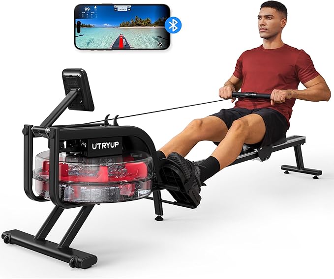 Magnetic Rowing Machine, UTRYUP Bluetooth Rower Machine for Home